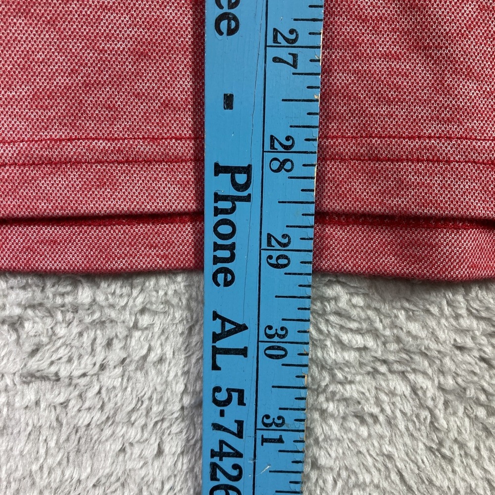 Members Mark Polo Shirt Adult Medium Red Pima Cotton Blend Preppy Casual Comfort - Picture 7 of 12